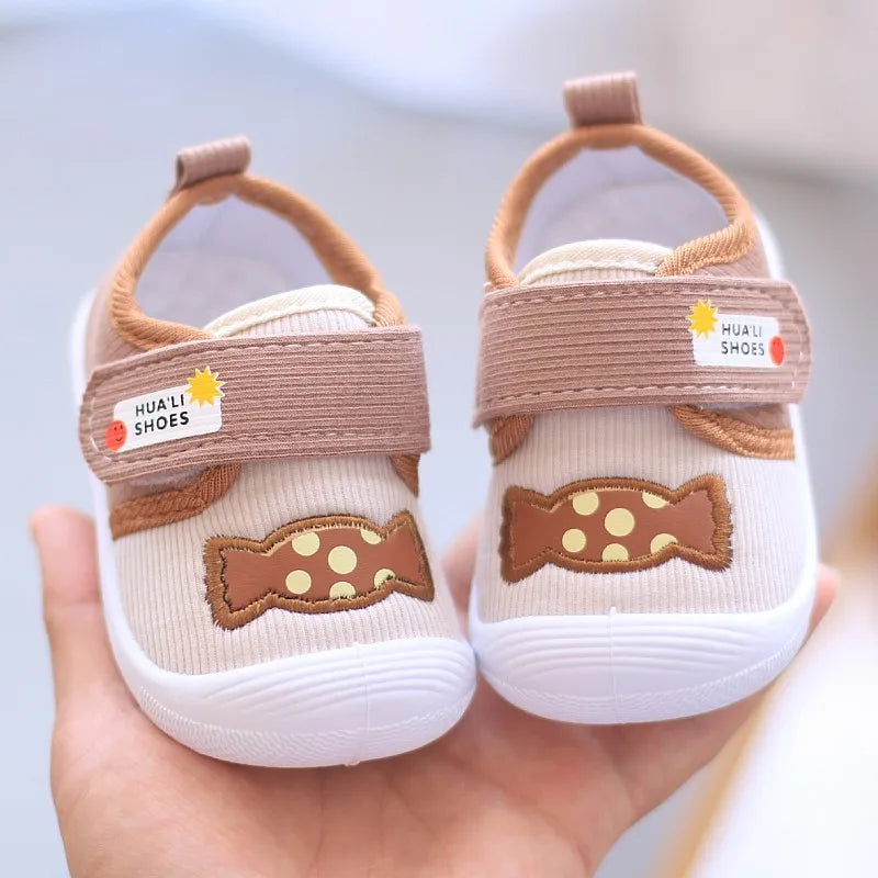 Infant Kids Baby Cartoon Anti Kicking Functional Shoe Soft Sole Squeaky Sneakers Boy Causal Loafers Toddler Girl Non-slip Shoes