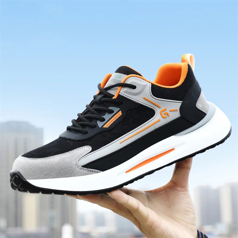 New Anti-smash Anti-puncture Safety Wrok Shoes Indestructible Men Steel Toe Sneakers Wear-resistant Non-slip Kitchen Shoes