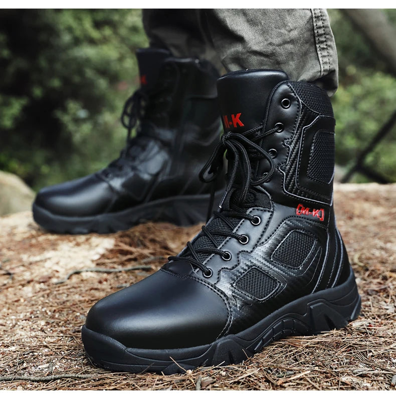 Men Boots Waterproof Safety Shoes Security Steel Toe Cap Men's Boots Working Steel Toe Anti-Smashing Men's Work Boots Size 47