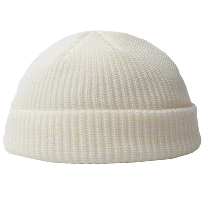 Hip Hop Beanie Knitted Hat Men Fashion Skullcap Autumn Women Winter Brimless Baggy Melon Cap Cuff Docker Fisherman  Beanies Hat