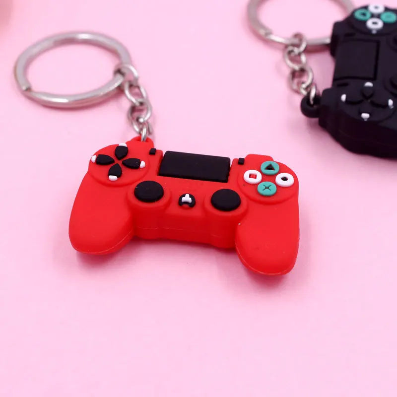 Simple TV Game Player KeyChain for Women Men Joystick Machine KeyChain Keyring Car Bag Key Holder Jewelry Decoration Wholesale