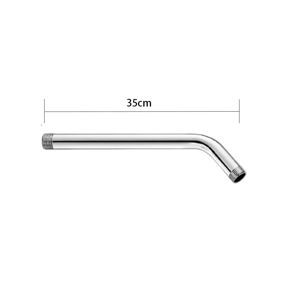 Stainless Steel Shower Head Extension Arm Wall Mounted Tube Rainfall Shower Head Arm for Bathroom Home Accessories 35cm CHINA