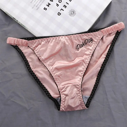 Underpants Girl Embroidery Thong Fitness Low Waist Sport Panties Briefs Panty Underwear