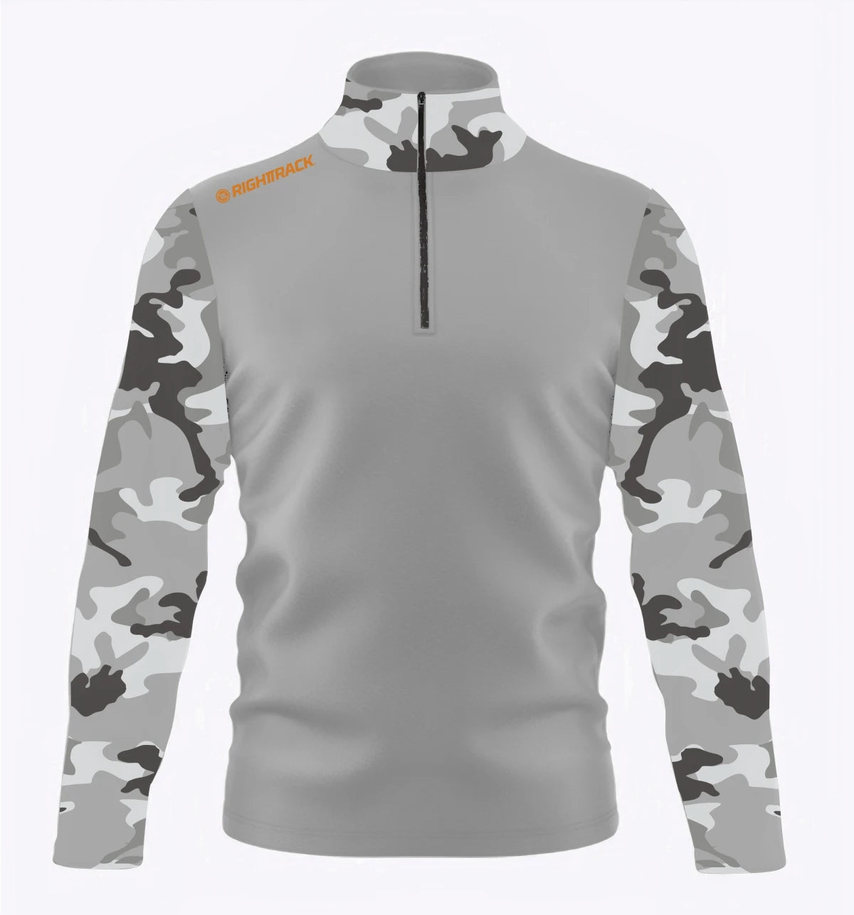 Winter Men’s Zip Sweatshirt Camo Long Sleeve Fleece Thermal Running Fitness Clothes RT Windproof&Warm Stand-Up Collar T-shirt