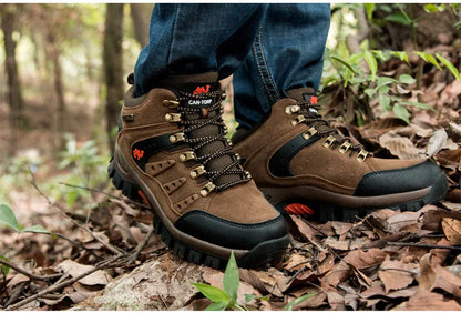 Outdoor Waterproof Hiking Boots Men's Women's Spring And Autumn Hiking Wear-resistant Mountain Sports Boots Hunting Sports Shoes