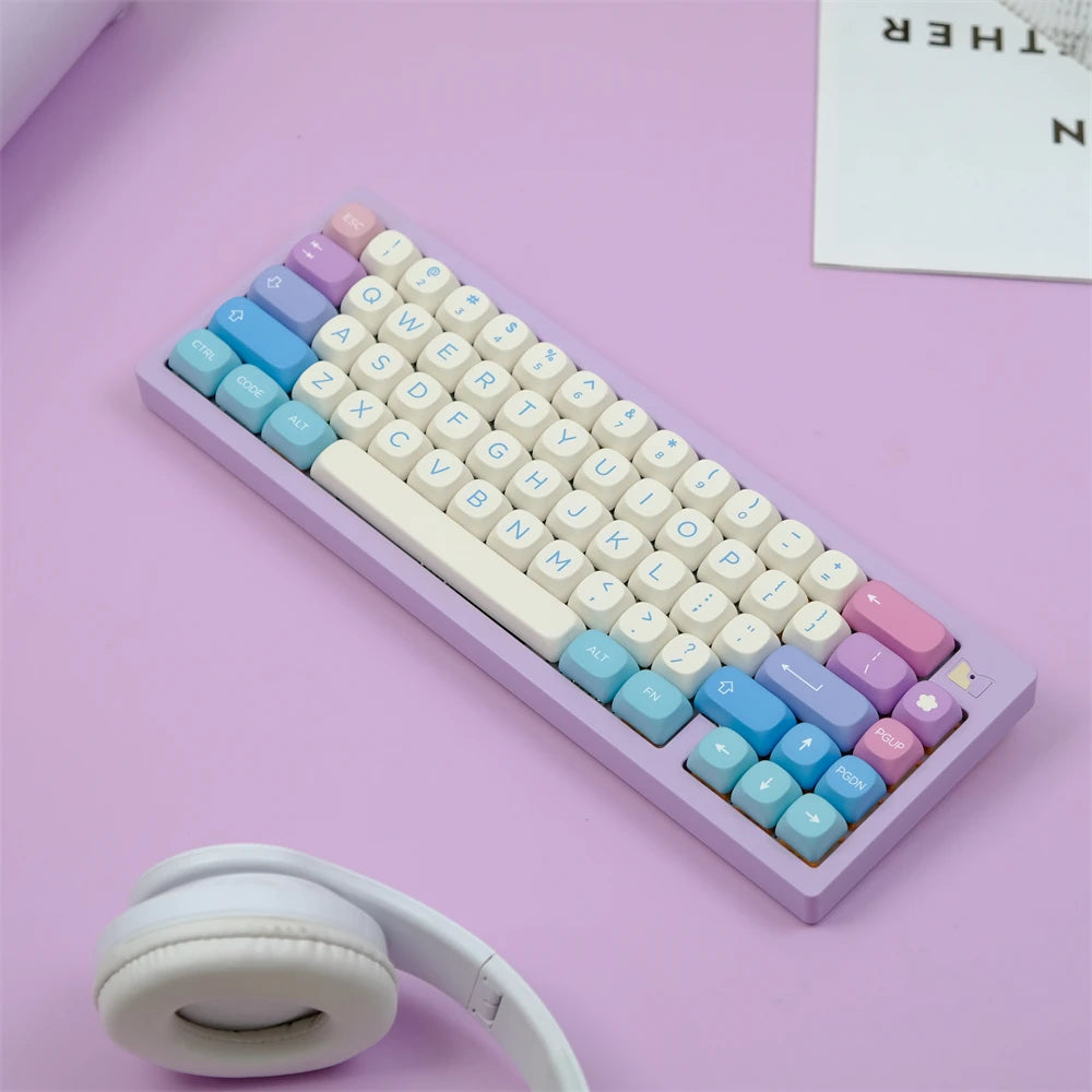 129 Key Fairy Keycaps PBT Keycap MOA Profile Dye Sublimation Keycap For Gaming Mechanical Keyboard Keycap MX Switch MOA Key Caps