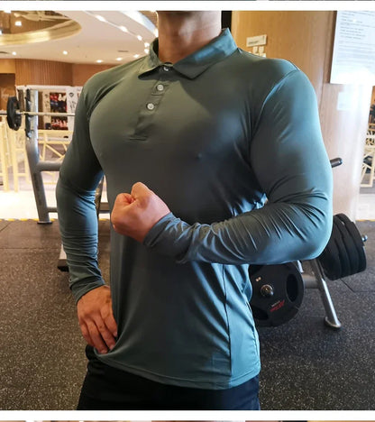 Men Compression Sport T-Shirt Long Sleeve Top Gym Running Clothing Fitness Tight Sportswear Hiking Rashgard Sweatshirt Plus Size