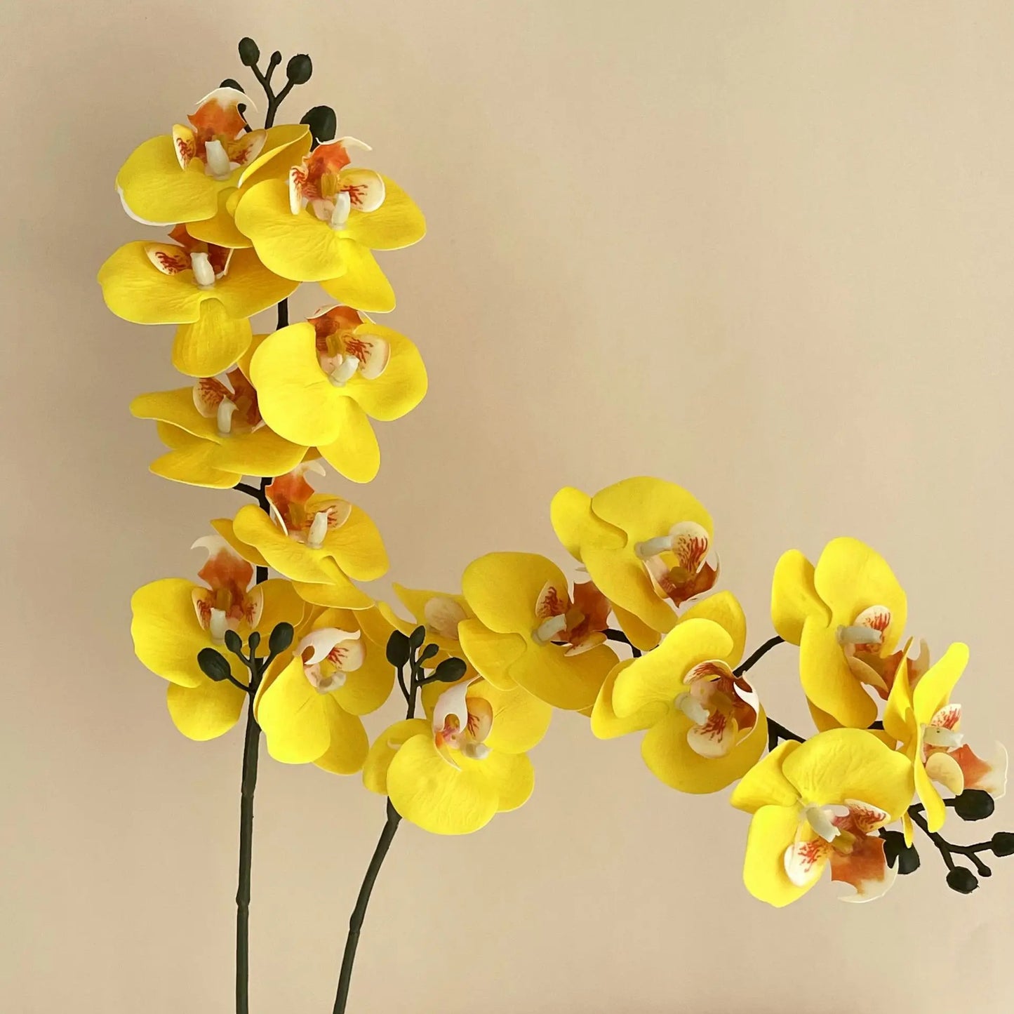 Soft Orchidea Flower Bouquet Silk Artificial Flowers Fake Wedding Decoration Valentines Day Gift Home Accessories Yellow