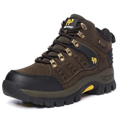 Outdoor Waterproof Hiking Boots Men's Women's Spring And Autumn Hiking Wear-resistant Mountain Sports Boots Hunting Sports Shoes