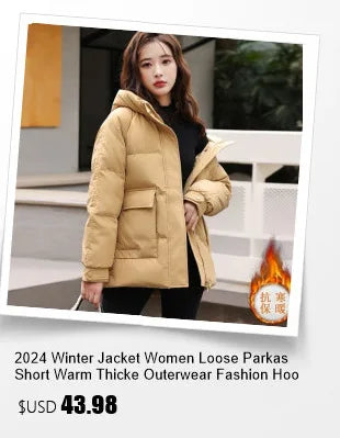 Women Jacket 2024 New Autumn Winter Parkas Female Light Thin Down Cotton Coat Femme Casual Short Warm Basic Outerwear Ladies Top