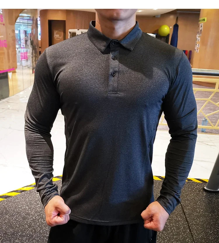 Men Compression Sport T-Shirt Long Sleeve Top Gym Running Clothing Fitness Tight Sportswear Hiking Rashgard Sweatshirt Plus Size