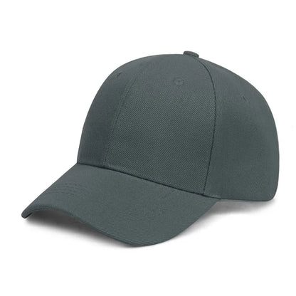 Solid Baseball Cap Cheap Women Men Summer Autumn Spring Sun Visor Hats Yellow Caps Dark Gray 56-60cm