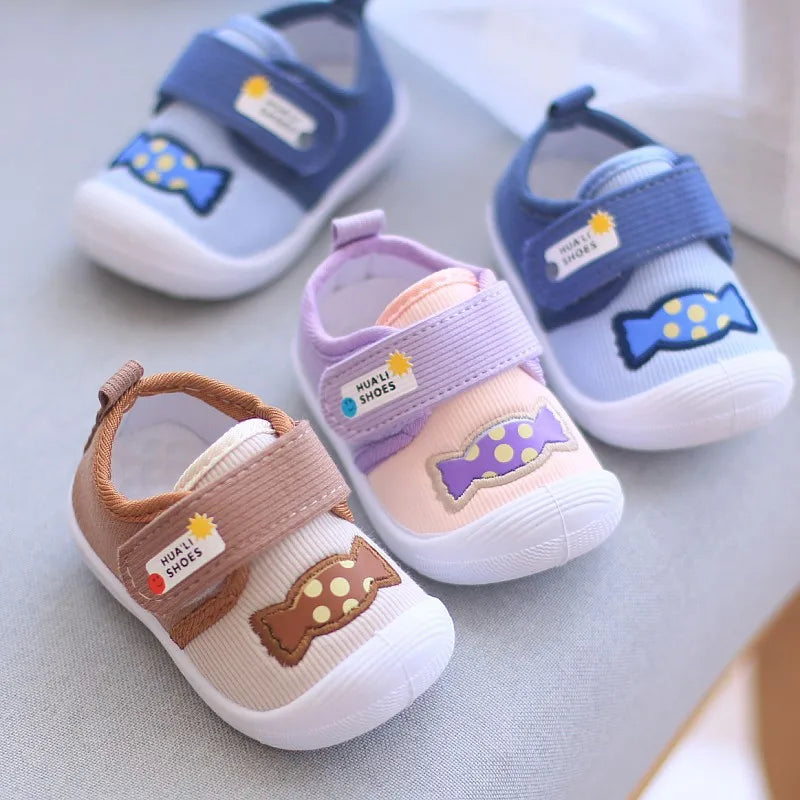 Infant Kids Baby Cartoon Anti Kicking Functional Shoe Soft Sole Squeaky Sneakers Boy Causal Loafers Toddler Girl Non-slip Shoes