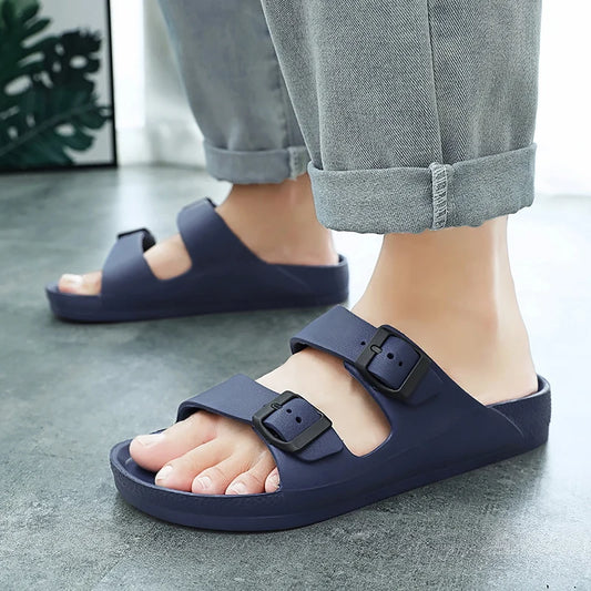 Summer Men Women Slippers Massage Outdoor Clogs Garden Shoes Beach Sandals Flip-Flops Lovers Indoor Home Slides Bathroom Shoes