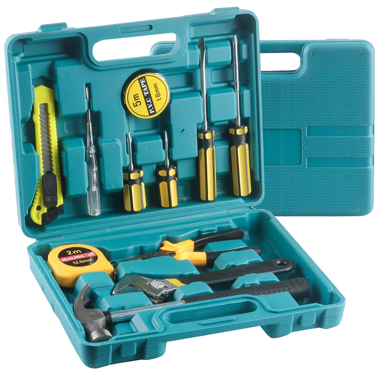 Blue household hand tool set, hardware kit, household tool set, Industrial tool set Automotive maintenance tools