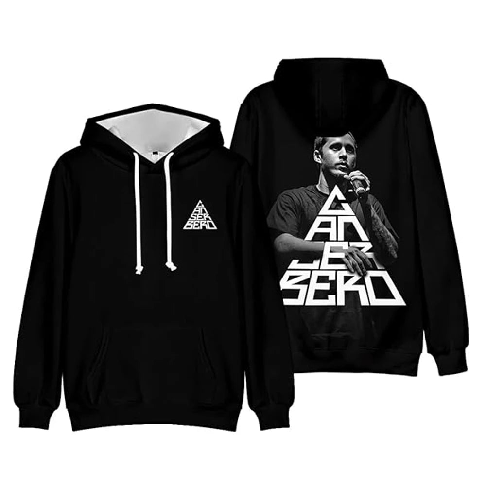 Canserbero Logo Hoodies Vida Album Merch Hooded Sweatshirts Women/Men Fashion Casual Hip Hop Streetwear Pullovers Clothes