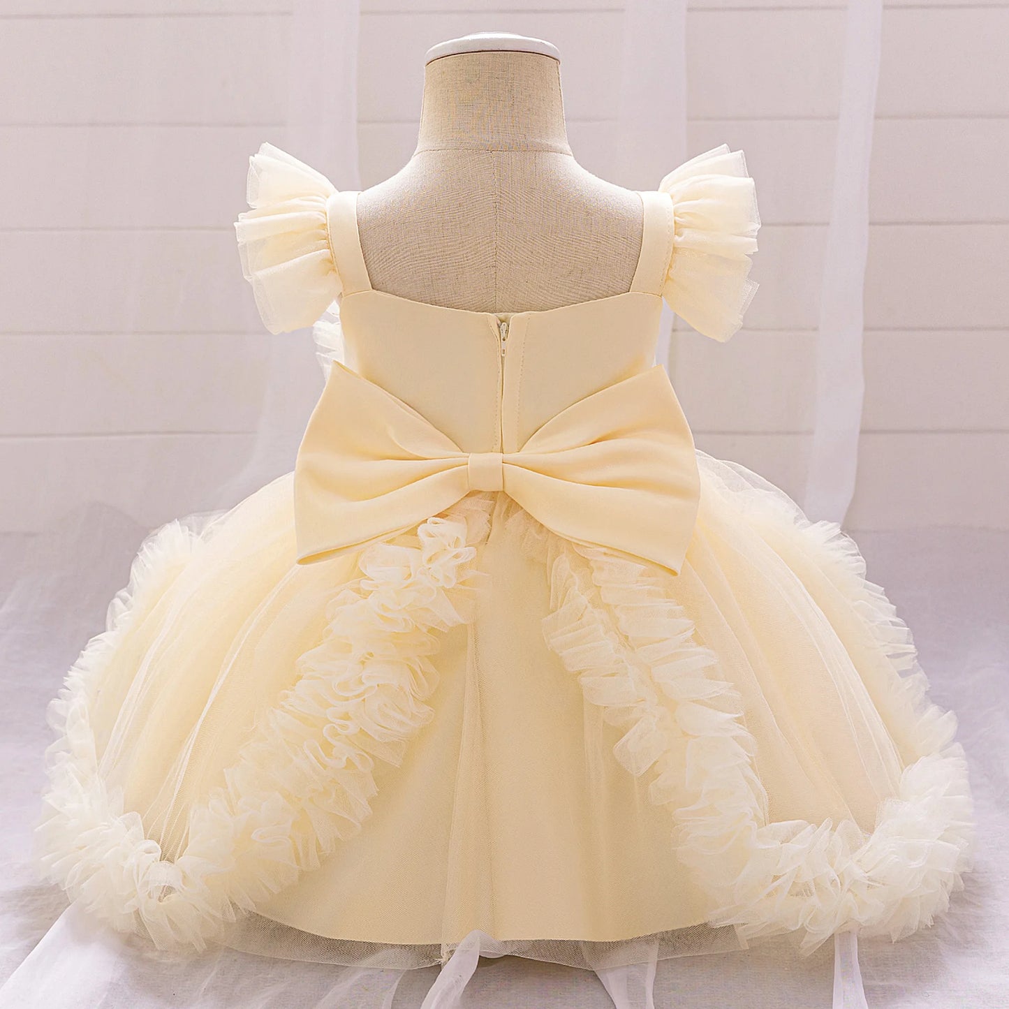 Flower Girls Dresses Elegant Baby Birthday Princess Dress Tutu Dancing Clothing Infant Tulle Cute Kids Birthday Vestidos