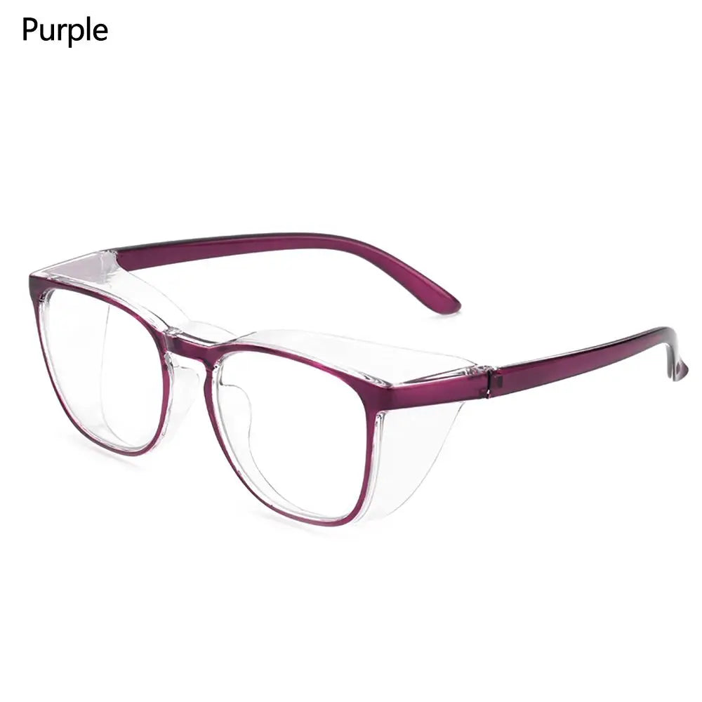 1PC Dust-proof Glasses Anti-blue Anti-fog Anti Pollen Safety Goggles Eye Protection Glasses for Men and Women UV Protection Purple