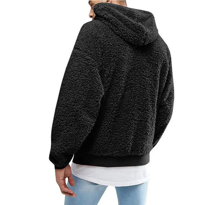 2023 Autumn/Winter Men's Top Plush Hooded Sweater Fashion Hoodie Y2K Street Wear New in Hoodies&Sweatshirts Mens Clothes