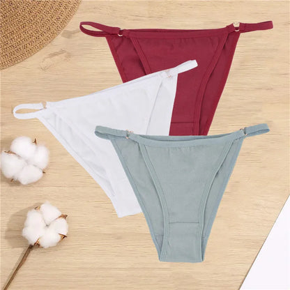 Sexy Women's Thongs Cotton Underwear Female Underpant Low Waist Soft G-String Woman Sexy Panty Lingerie for Ladies