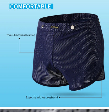 Men's Underwear Mesh Loose Arrow Pants Breathable Athletic Shorts Men's Pants Pantyhose Boxer Shorts