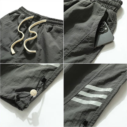 Summer Men Casual Shorts Striped 2023 Sportswear Sweatpants Jogger Male Qicky Dry Boardshorts