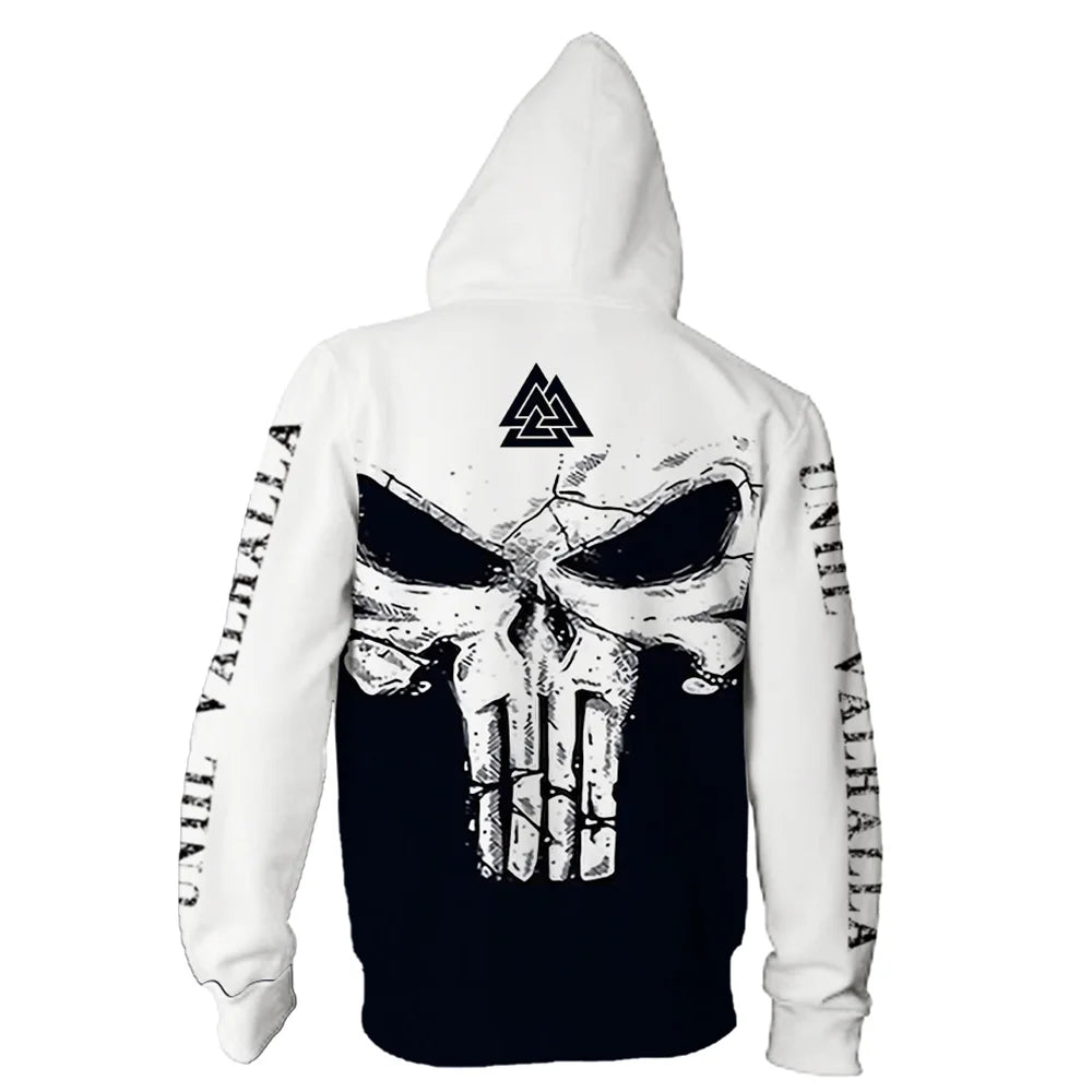 Autumn Sweatshirt New in Hoodies & Sweatshirts Comfortable Fashion Skull Print Keep Warm Clothing Man Hoodie Men Male Clothes