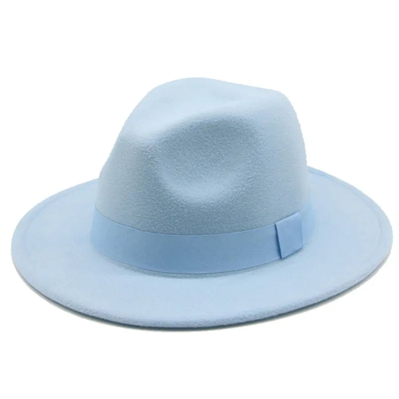 Hats for Women Fedora Women's Hat Men Classic Panama Formal Dress Church Wedding Decorate Women Winter Hat Sombreros De Mujer