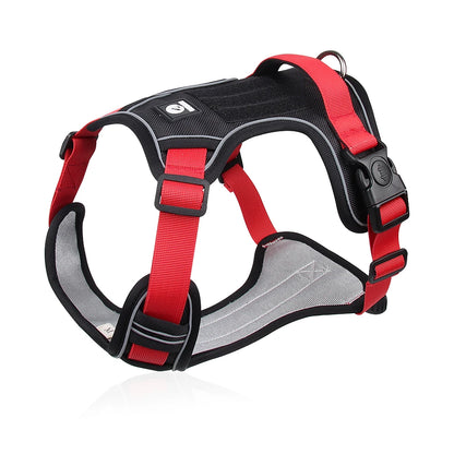 Dog Harness Quick Release Pet Puppy Harness Vest Nylon Material Breathable Pet Harness For Dogs Adjustable Pet Outdoor Harness black