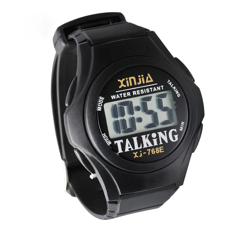 A Talking Clock that Speaking Time. Digital Alarm Clock and Watch for the Blind,Elderly or Children.