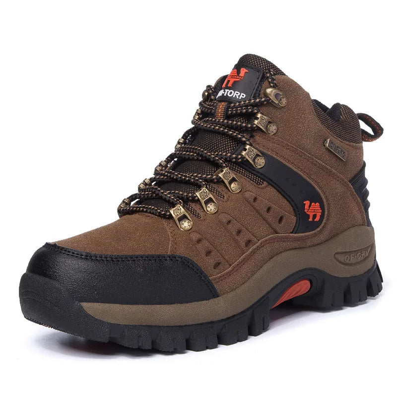 Outdoor Waterproof Hiking Boots Men's Women's Spring And Autumn Hiking Wear-resistant Mountain Sports Boots Hunting Sports Shoes