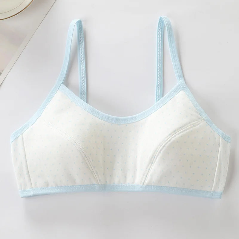 Girls Brassiere Cotton Underwear Back Buckle Design Adolescent Girls Training Bras Breathable Teenage Girl Tops Bra