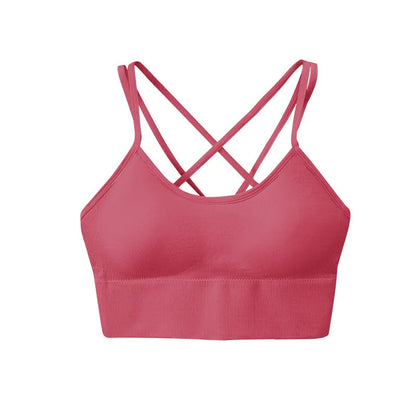 Lovely Push Up Sports Bra Workout Yoga Bra Tops Gym Fitness Running Brassiere Women Active Wear Workout Fitness Top