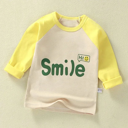 Children's Clothing Boys Girls T-Shirt kids clothes Cartoon Tops Long Sleeve Baby Clothing Autumn Winter Cotton Print Sweatshirt Style 1 thick