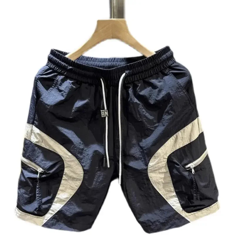 American Tooling Quick-drying Summer Sports Shorts Men's Woven Casual Pants Loose Basketball Pants Simple Fashion Campus Style