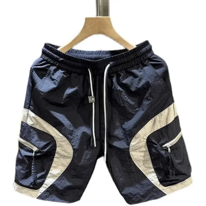 American Tooling Quick-drying Summer Sports Shorts Men's Woven Casual Pants Loose Basketball Pants Simple Fashion Campus Style