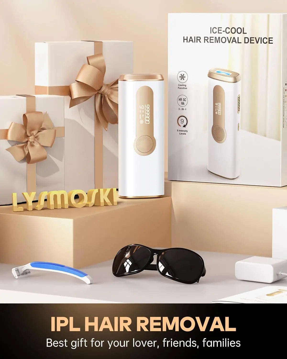 IPL Hair Removal Epilator Painless Facial Bikini Legs Arms Depilator Full Body Hair Remover For Men Women Home Use