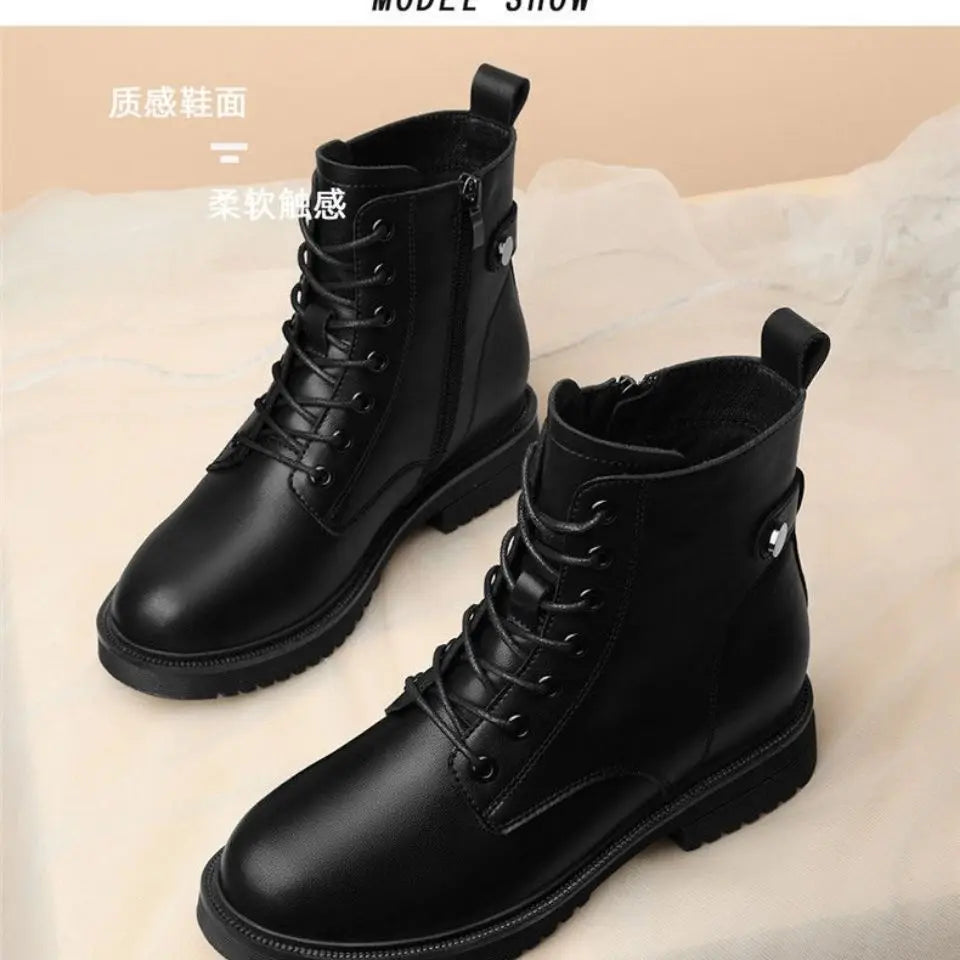 Women's Ankel Boots Autumn Winter Women Chelsea Boots Womens Short Boots Flat Shoes Fashion Platform Boots Gothic Botas De Mujer