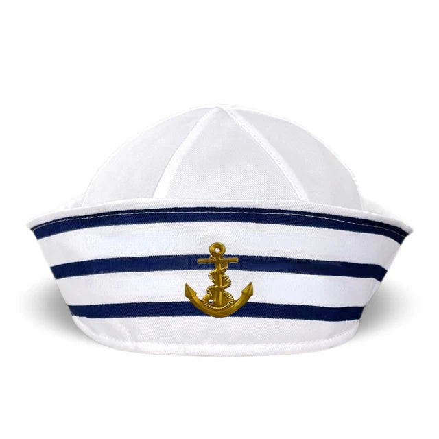 Adult Yacht Sailor Captain Hat Adjustable Men's and Women's Party Hat Makeup Ball Dressing Event Excellent Stylish Accessories Boutique hat 3 One Size