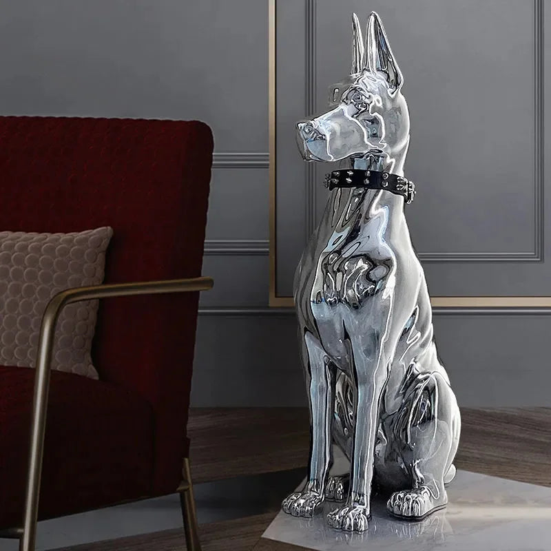 Modern Floor Decoration Electroplating Dog Porch TV Cabinet Next To The Living Room High-grade Ornaments Statue Home Accessories