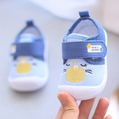 Infant Kids Baby Cartoon Anti Kicking Functional Shoe Soft Sole Squeaky Sneakers Boy Causal Loafers Toddler Girl Non-slip Shoes