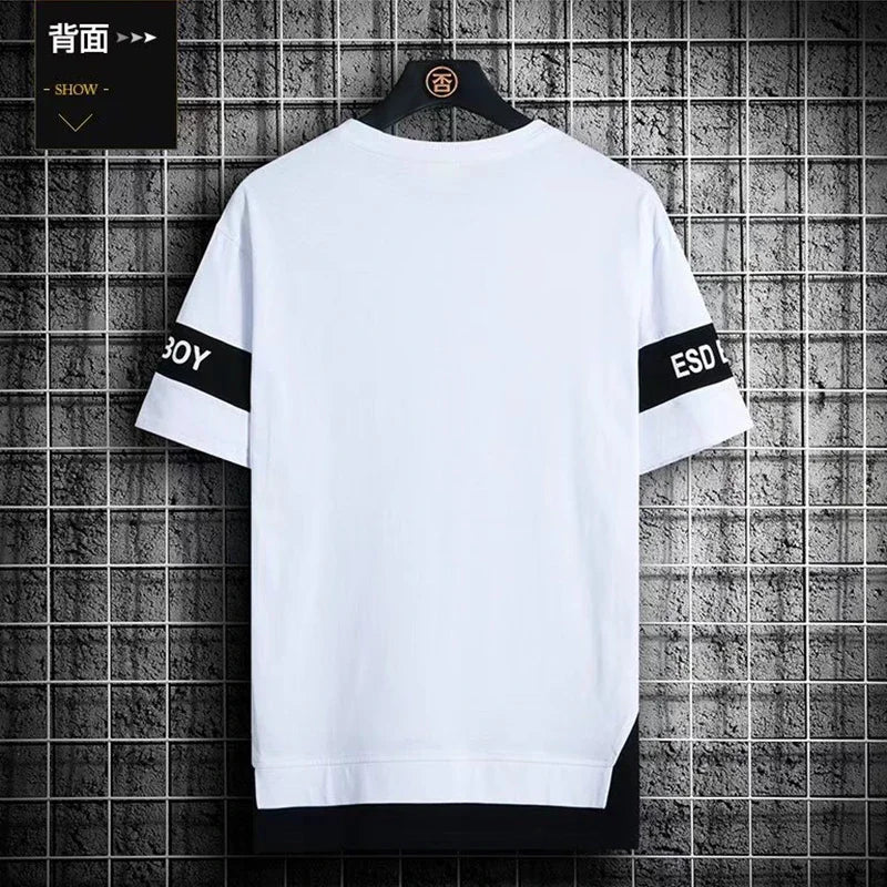 2024 New Men's T Shirts Japan Fashion Summer Short Sleeve Print T Shirts Men Casual Harajuku Men Clothing Graphics T Shirts Men