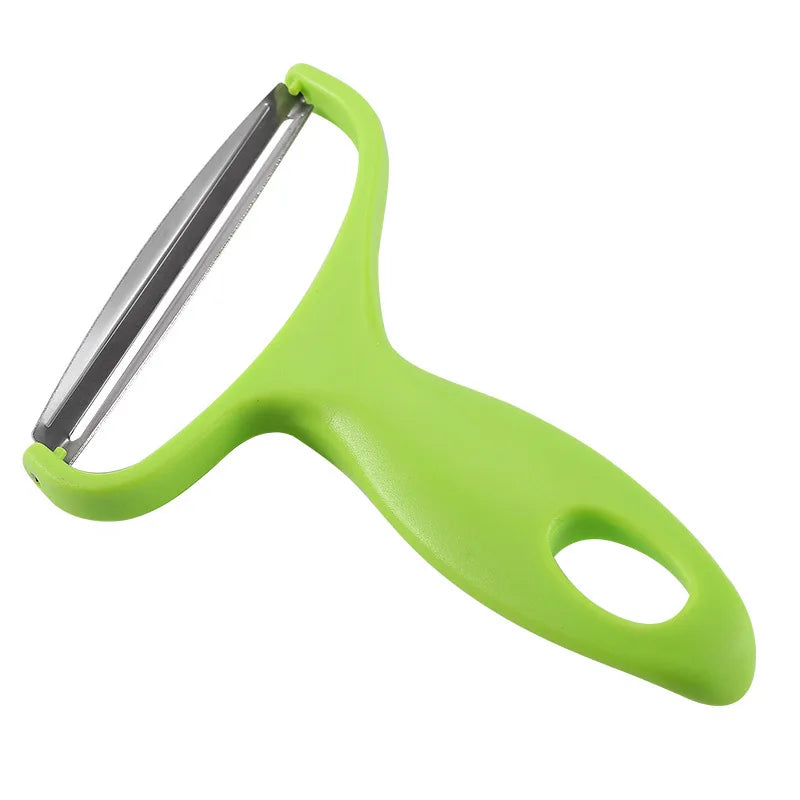 Cabbage Slicer Veggie Peeler Wide Mouth Stainless Steel Cabbage Shredder Cutting Tools Gadget for Salad Fruit Peel Remoral Green-1