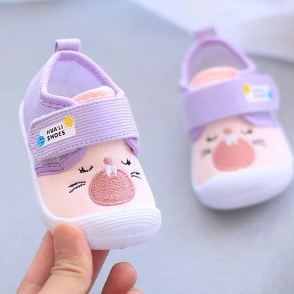 Infant Kids Baby Cartoon Anti Kicking Functional Shoe Soft Sole Squeaky Sneakers Boy Causal Loafers Toddler Girl Non-slip Shoes