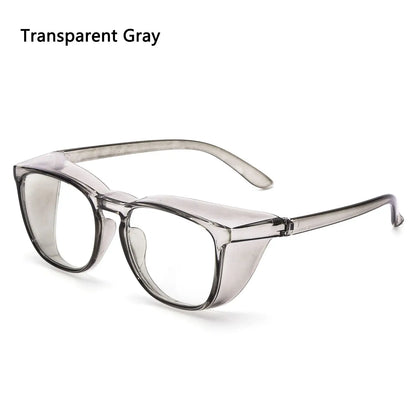 1PC Dust-proof Glasses Anti-blue Anti-fog Anti Pollen Safety Goggles Eye Protection Glasses for Men and Women UV Protection Transparent Gray