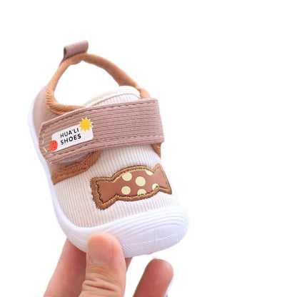 Infant Kids Baby Cartoon Anti Kicking Functional Shoe Soft Sole Squeaky Sneakers Boy Causal Loafers Toddler Girl Non-slip Shoes