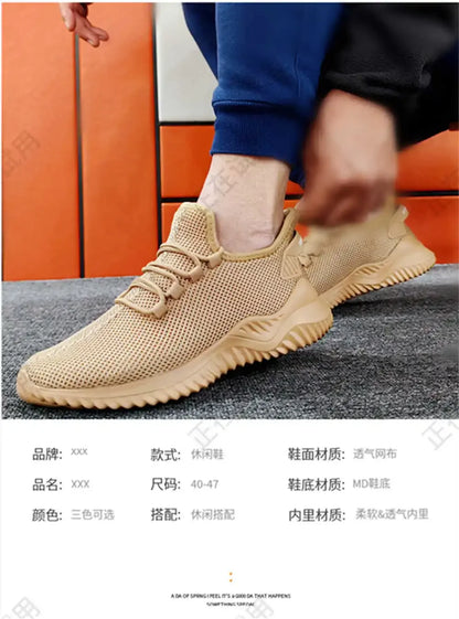 Light Weight Boat Blue Sneakers Men Casual Breathable Running Shoes Summer Men's Moccasins Sport Obuv New Fast Loafter