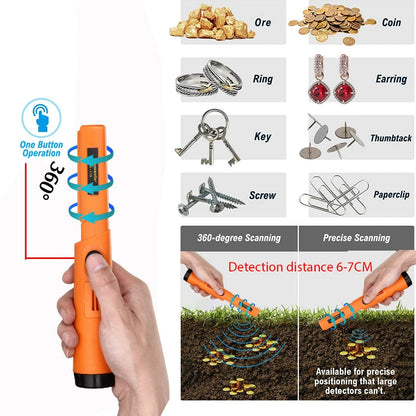 Portable TC-110 Metal Detector pointer Pinpoint GP-pointer Hand Held Metal Detector Positioning Rod Detector IP68 waterproof