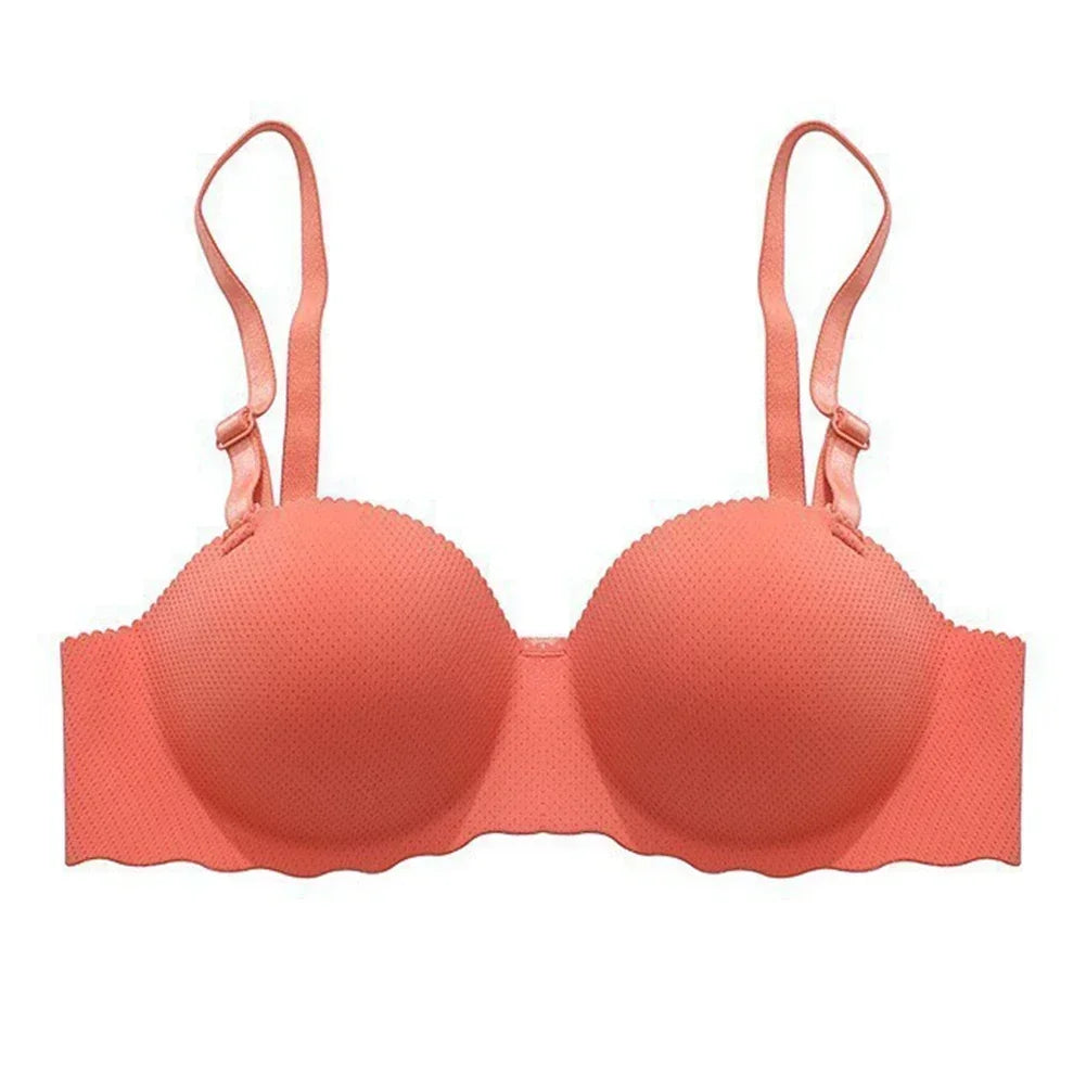 Sexy Bras Push Up Seamless Underwear For Women Solid Color Wireless Lingerie Gather Convertible Straps Brassiere