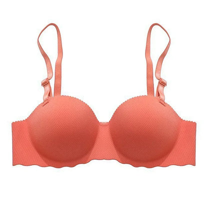 Sexy Bras Push Up Seamless Underwear For Women Solid Color Wireless Lingerie Gather Convertible Straps Brassiere